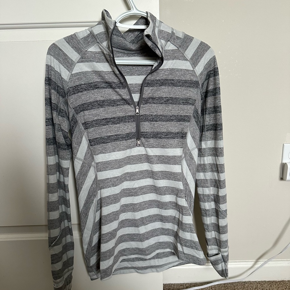 Lululemon Striped Quarter Zip